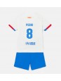 Otroški Nogometna dresi replika Barcelona Pedri Gonzalez #8 Gostujoči 2023-24 Kratek rokav (+ hlače)